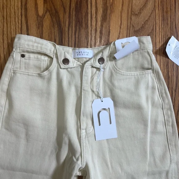 🔥3/$15🔥 NWT Nature Denim Yellow Jeans - Picture 5 of 8